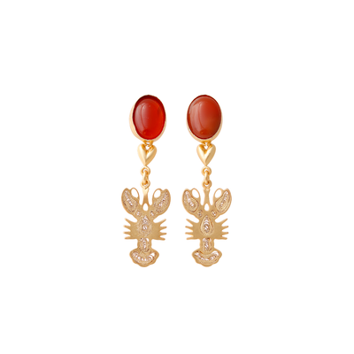 Aretes Carmesí Oro