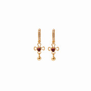 Mini Hoops Amor Fucsia