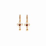 Mini Hoops Amor Fucsia