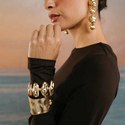 Brazalete Coralia Oro