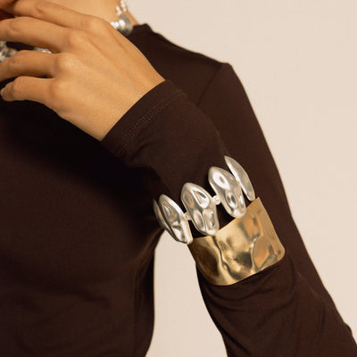 Brazalete Coralia Plata