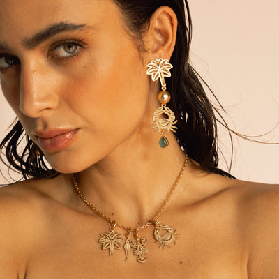 Aretes Isleña Oro