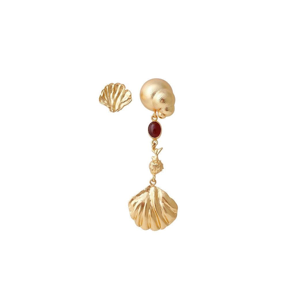 Aretes Escarlata Oro